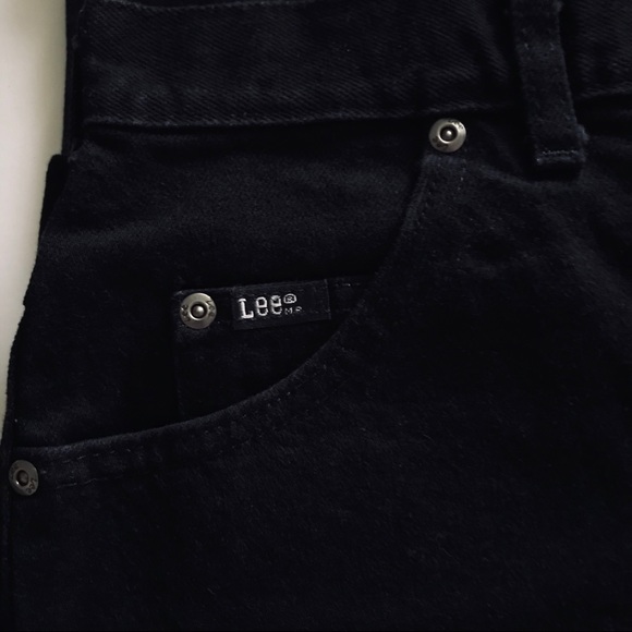 Lee Jeans Relaxed Fit Tapered Leg Black Jeans 14P - Picture 3 of 5